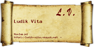 Ludik Vita névjegykártya